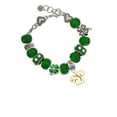 thumbnail image 2 of Delight Jewelry Goldtone Squirrel - Green Irish Luck Bead Charm Bracelet, 7.5", 2 of 4