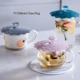 thumbnail image 4 of Set of 6 Extra Large Silicone Mug Lids Camping Mug Lids for Tea/Coffee Mug Covers Universal Mug Lids Outdoor Drink Covers Mug Dust Cover Random..., 4 of 5