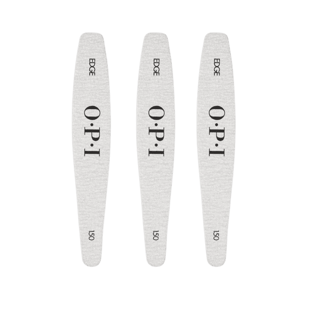 Lima de uñas OPI EDGE plateada de grano 180 (paquete de 3) para dar forma