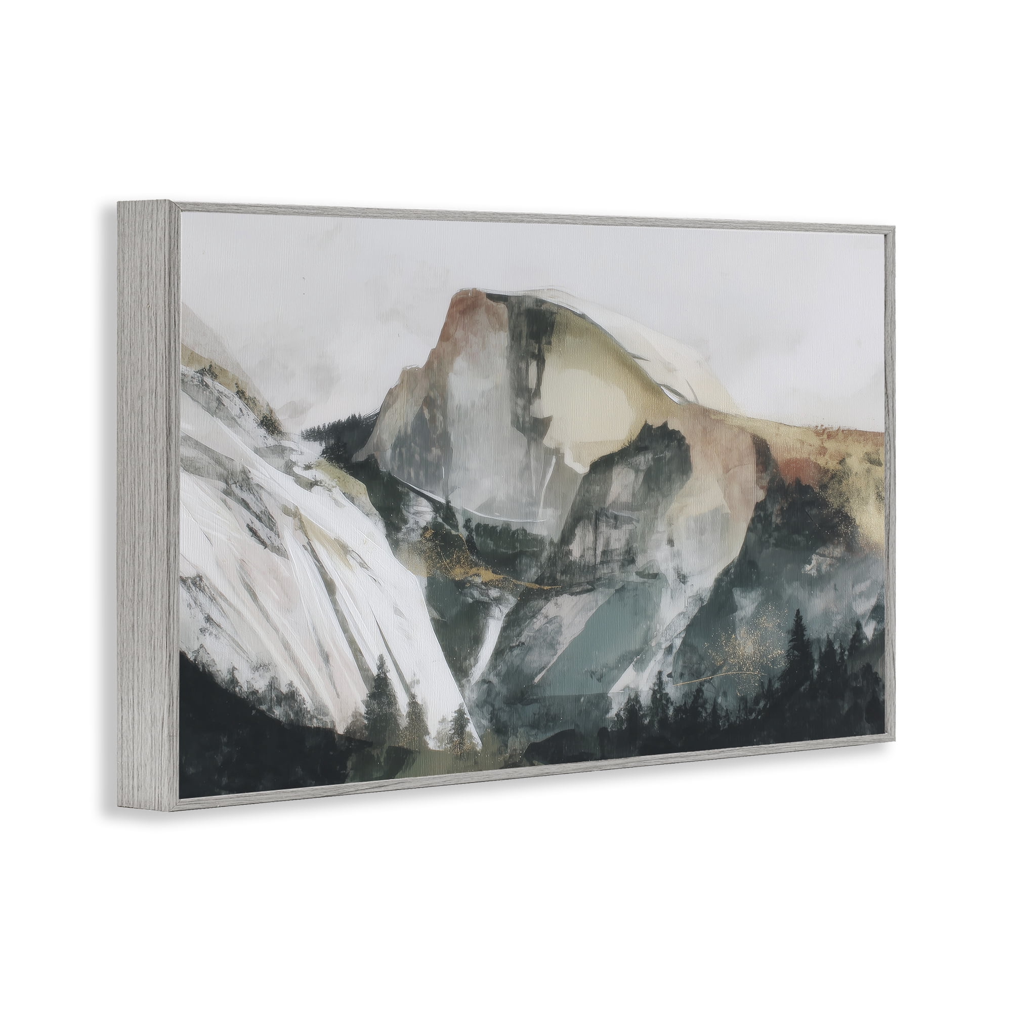 Stupell Industries Abstract Sierra Nevada Mountain Gray Framed Giclee Art, design by Chromatic Storm Studio