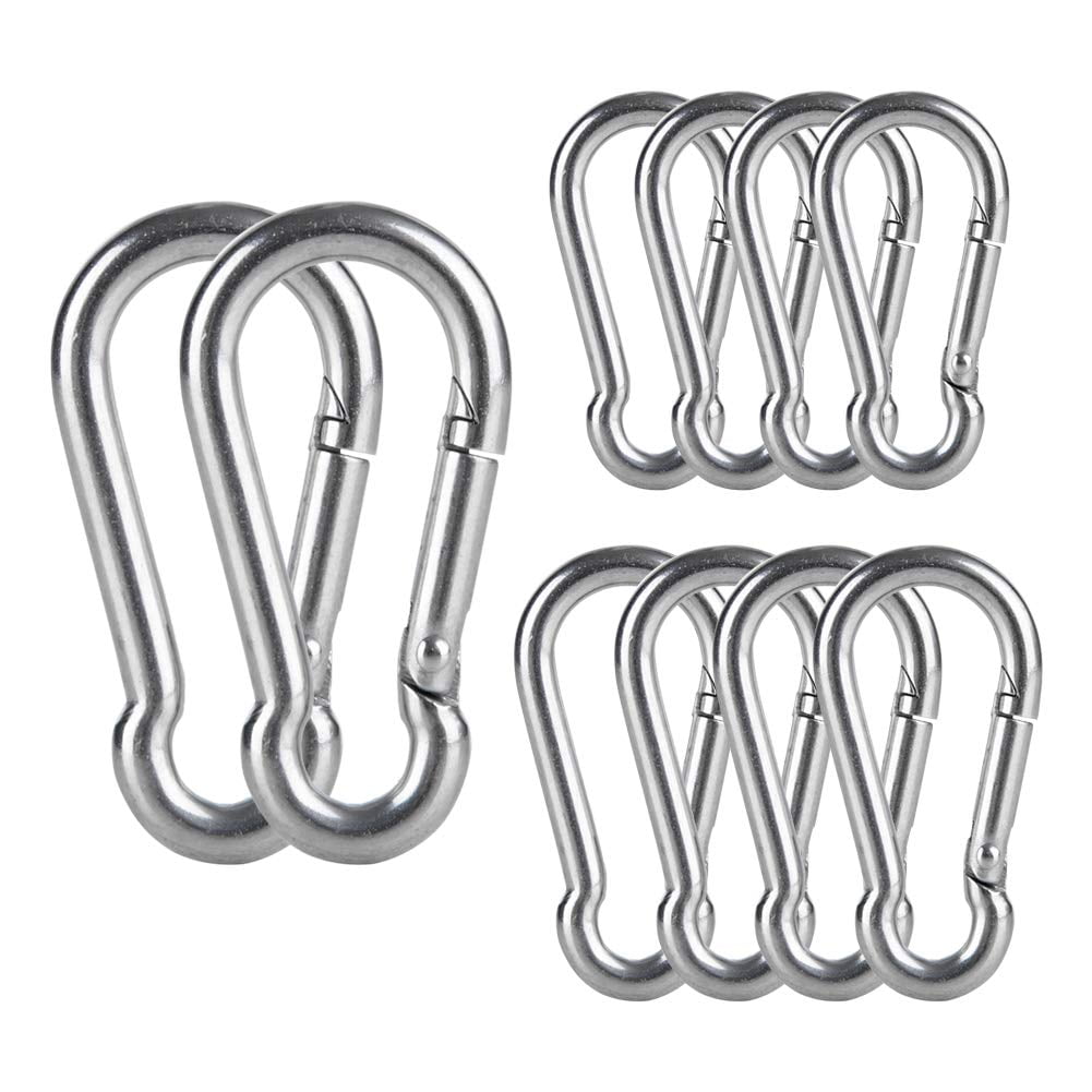 Stainless Steel Spring Snap Hook Carabiner Heavy Duty Carabiners
