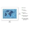 thumbnail image 2 of The World’s Largest Network (Le Plus Grand Réseau du Monde) - France - Vintage Airline Travel Poster by Lucien Boucher c.1964 - Bamboo Fine Art 290gsm Paper (Unframed) 17x22in, 2 of 4