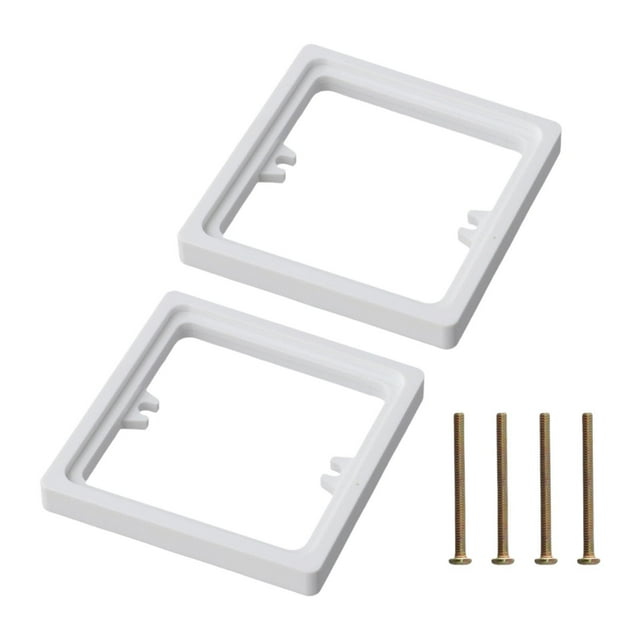 simhoa 2 Pieces Single Socket Spacers Switche Accessory for Office Living Room Home white