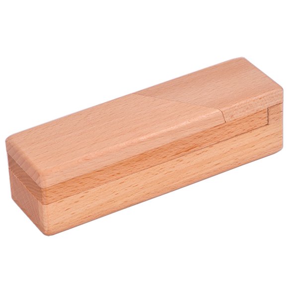 Impossible Puzzle Box 3D Brain Teaser Toy, Original Color Surprise Wooden Magic Box Gift Secret Box Brain Teaser Secret Opening Puzzle Gift Box for Party Favor Birthday