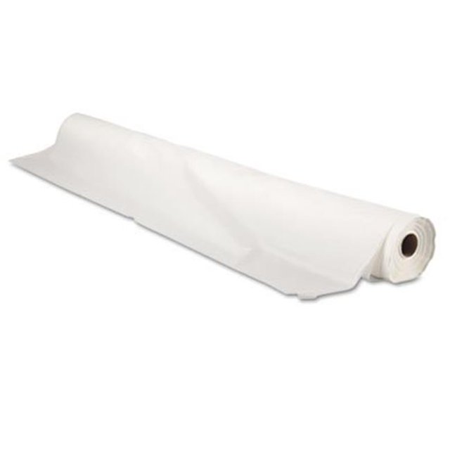 Tablemate BIO1403WH Bio-Degradable Plastic Table Cover- 40" x 300'- White