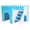 A002- Blue (Fence Villa), variant on Small Pet Supplies, Two-Level Hamster House, Wooden Dwarf Hamster Hideout, Hamster Hideout, Chew-Proof Ventilated Gerbil Hut Pet Shelter 7X6X4 in Blue Princess Castle Cage
