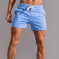 thumbnail image 1 of LYMAYTER S-4XL Men Sweat Shorts Summer Casual Loose Cotton Drawstring Runing Short Pants with Pockets, 1 of 6