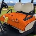 thumbnail image 3 of Yuyamidu Orange Golf Cart Seat Cover Portable Golf Cart Seat Blanket with Pockets Club Car Seat Towel Travel Sports Golf Cart Accessories, 3 of 8