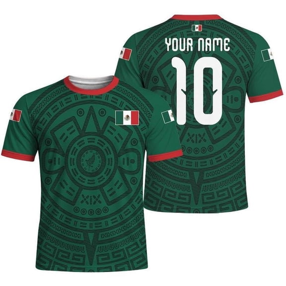 Custom Mexico Soccer Jersey, Personalized Mexican Shirts 2026 Gift For Fan Football S-5XL