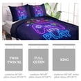 thumbnail image 4 of BlessLiving Teenager Comforter Set for Boys, Blue Game Kids Bedding Sets for Boys Full, 3 Pieces, 4 of 5