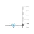 thumbnail image 2 of Everly Women's Topaz and Diamond 10k White Gold Ring, 2 of 7