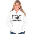 thumbnail image 4 of US Air Force Property of USAF Zip Up Hoodie Men's Women's Brisco Brands M, 4 of 6