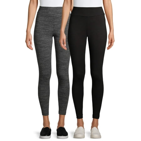 Time and Tru Women's Knit Leggings, 2-pack