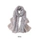 thumbnail image 4 of Minnieouse Bufanda de gasa que no se desprende para mujer brillo y textura de alta gama fiestas chal bufanda mujer Accesorios de disfraces Blanco, 4 of 6