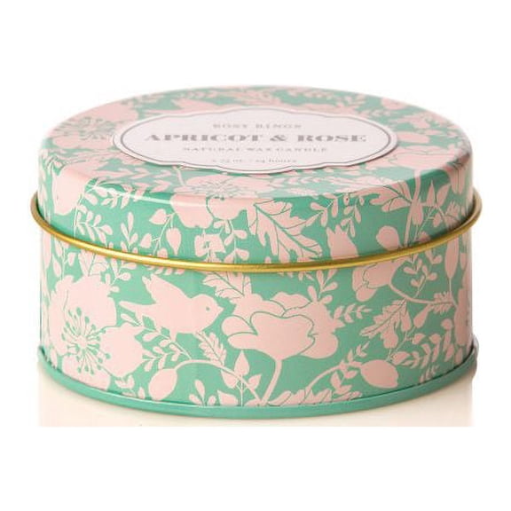 Rosy Rings Apricot Rose Travel Tin Candle 2.75oz