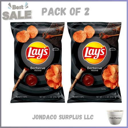 Lay's Barbecue Flavored Potato Chips 7.75 Ounce Bag