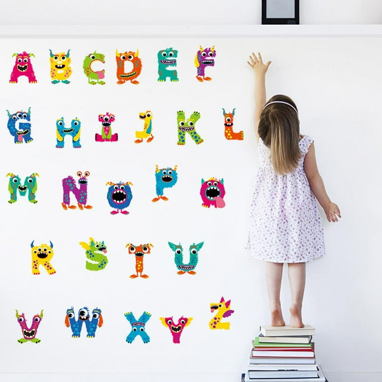 62pcs Alphabet Lore Letter A Stickers Waterproof Reusable Decor Baby  Educational