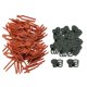 thumbnail image 5 of Abrazaderas para plantas de jardín, clips fijadores para plantas, clips organizadores de cables multiusos, 300 piezas rojo, 5 of 9