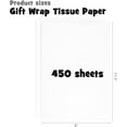 thumbnail image 2 of WWS-450 Sheets White Tissue Paper, 11.5x8 Inch Gift Wrapping Paper for Holiday Birthday DIY Crafts Project, 2 of 4