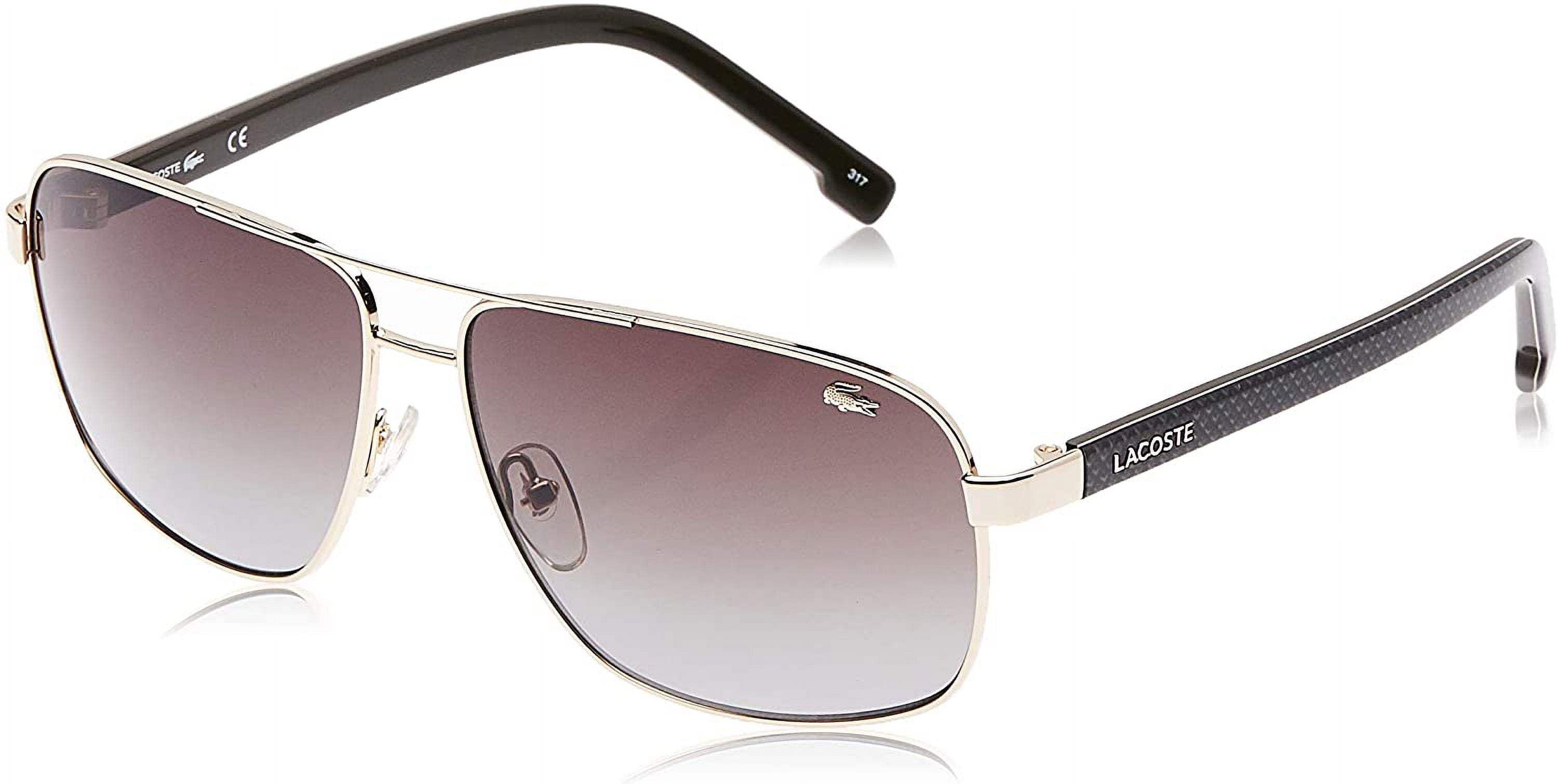 Lacoste Unisex Sunglasses Brown Gradient Rectangular Series L162S 714 Size 61 Walmart