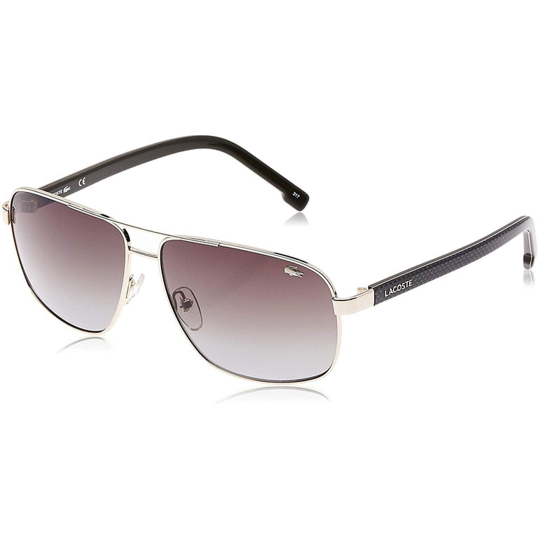 Lacoste Unisex Sunglasses, Brown Gradient Rectangular, Series