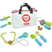 Kidzlane Pretend Play Doctor Kit for Toddlers and Kids 7 Piece Doctor Set with Storage Bag