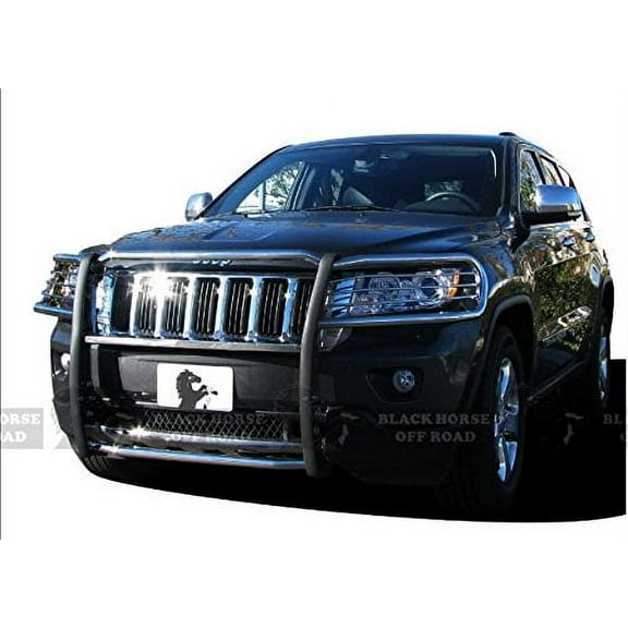 Black Horse Grille brush Bumper Guard Modular Stainless Steel Compatible with 2011-2021 Jeep Grand Cherokee-17A080202MSS