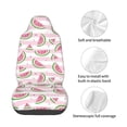 thumbnail image 4 of Wukai Watermelon Full Set Car Seat Covers with Soft Padding Universal Auto Front Seats Protector and Cushion Mat, 4 of 5