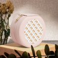 thumbnail image 6 of Naloa Corgi with Hearts Round Jewelry Box, Travel Jewelry Organizer, 3.9 x 3.9 x 2in Jewelry Storage Box for Women-Pink, 6 of 7