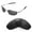 Black - Polarized, variant on Walleva Black Polarized Replacement Lenses for Oakley Whisker Sunglasses
