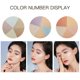 thumbnail image 3 of Paleta de sombras y resaltador premium sin marca, 5 tonos incluyen dorado albaricoque, ideal para looks diurnos y nocturnos., 3 of 7