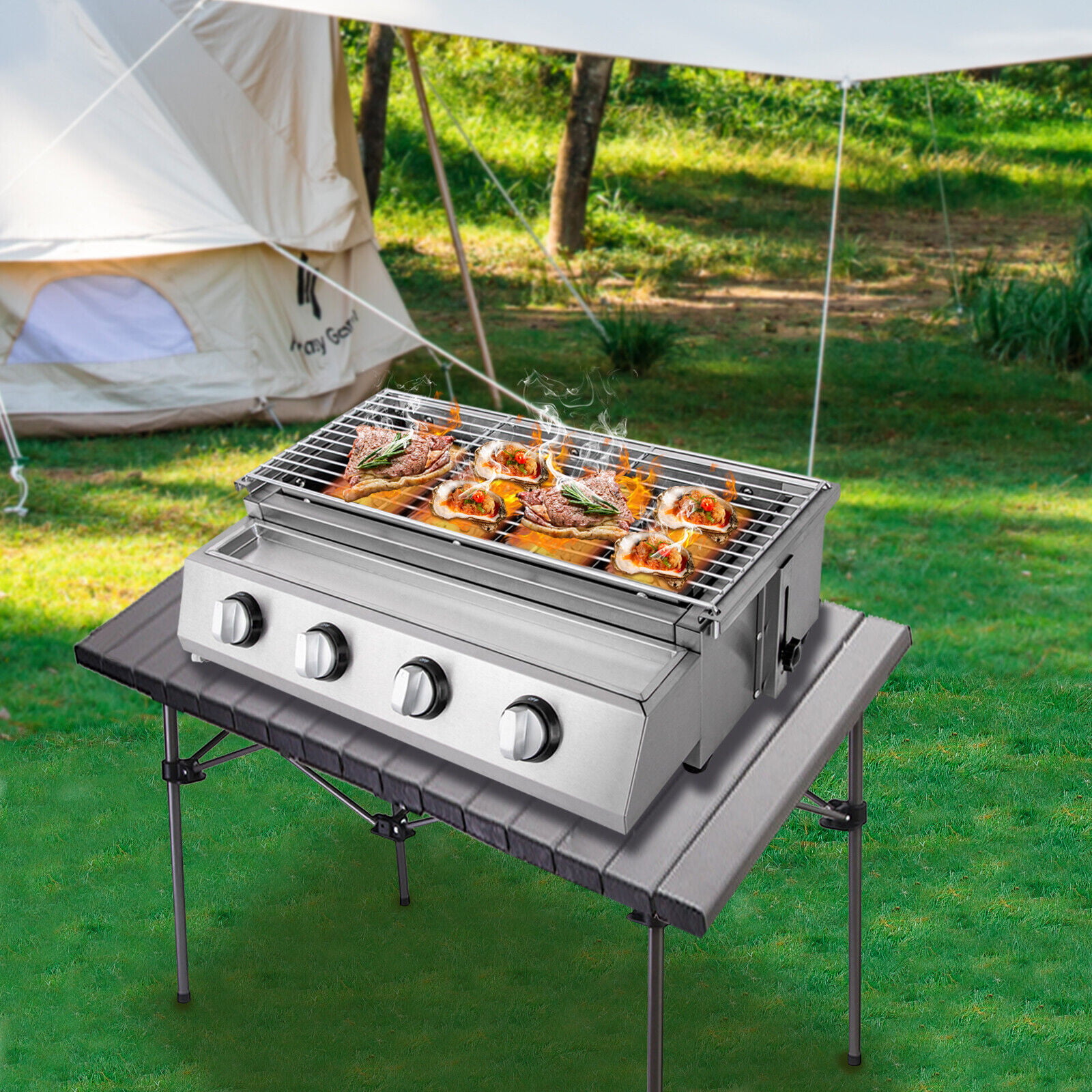 Picnic Camping Portable Grill Outdoor Grill Household Roast Mutton Beef  Roast Chicken Roast Duck Oven Cookware - Electric Grills & Electric  Griddles - AliExpress