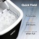 thumbnail image 3 of Máquina de hielo para encimera Igloo Premium, autolimpiante, 12 kg/24 h, 3 of 6