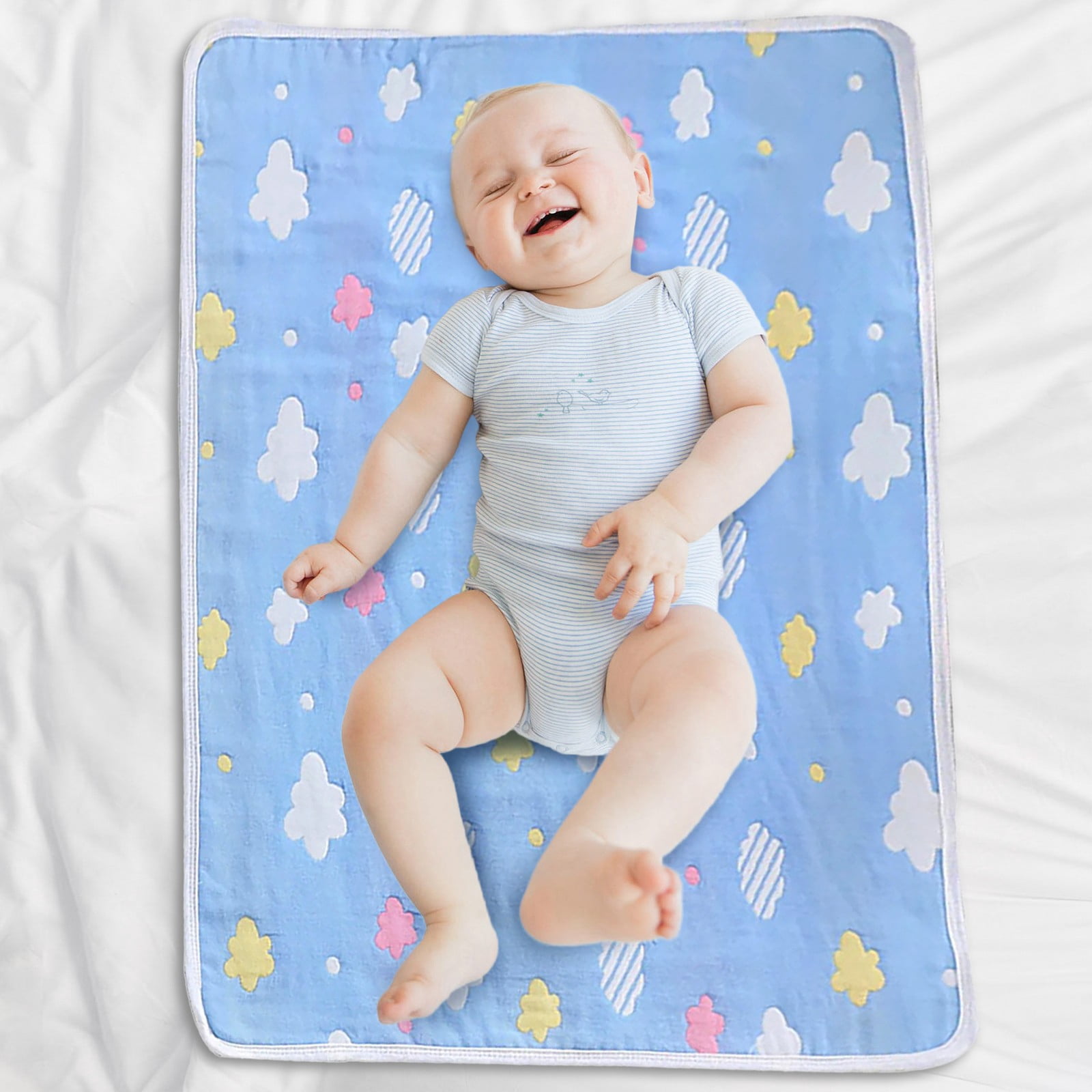 Large Waterproof Changing Mat 28x47 in Cotton Incontinence Pad Seniors Breathable Menstrual Sheet Non Slip Washable Protector Beds Extended Care