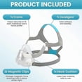 thumbnail image 4 of Replacement F20 Frame System For F20 Full-face Mask (m) - Includes Cushion, Frame, Headgear, Clips, 4 of 5