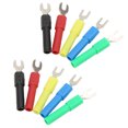 U Type Wire Ends, Fork Spade Wire Connector 10PCS Insulated Rustproof 5