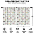 thumbnail image 2 of Blackout Kids Curtains,Green Cow Cup Pattern Childrens Insulated Curtains Set Of 2,Bedroom Essentials,Toddler Room Decor 42x54in(106x137cm), 2 of 5