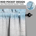 thumbnail image 3 of Abstract Oil Painting Kitchen Curtains - Vintage Tier Cafe Curtains for Bathroom Living RV Rod Pocket Window Drapes 36 Inch 2 Panels Set 28"x36" Window Treatment Tiers, 3 of 4