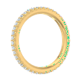 thumbnail image 2 of 0.46 Carat Prong Set Diamond Ladies Eternity Ring in 14K Yellow Gold (Ring Size 5), 2 of 4