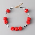 thumbnail image 5 of Resin Bead Necklace Portable Peach Collarbone Chain for Women Fashion Jewelry Colorful Sturdy Accessories, 5 of 9