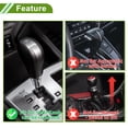 thumbnail image 3 of Perillas de cambio de cristal cilíndricas de ofertas únicas, perilla de cambio universal de acrílico para vehículos automáticos y manuales con 2 adaptadores, 1 juego, amarillo, 10 cm, 3 of 6