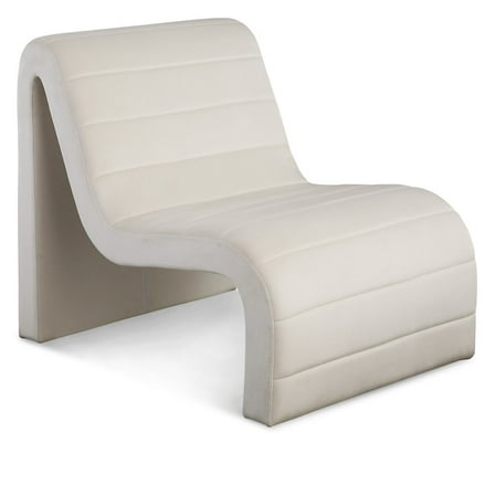 Meridian Furniture Ivy Cream Velvet Accent Chair