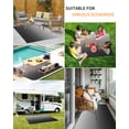 thumbnail image 5 of Outdoor Rug 4x6 ft Gray Black Ombre Waterproof Outdoor Patio Rug Mat Non Slip Outside Area Rugs Carpet for RV,Camping,Porch,Deck,Pool,Balconybackyard,Aesthetic Abstract Watercolor, 5 of 9