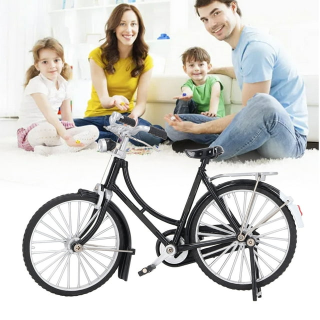 Figurine de Vélo en Alliage Vintage, Design Rétro, Réplique Réaliste, Cadeau Délicat, Pièce d'Exposition Décorative de Collection, Polyvalent pour les Enfants