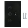 thumbnail image 2 of Control de voz elegante del tacto de la lámpara del ventilador del aire de la luz de WiFi compatible, 2 of 8