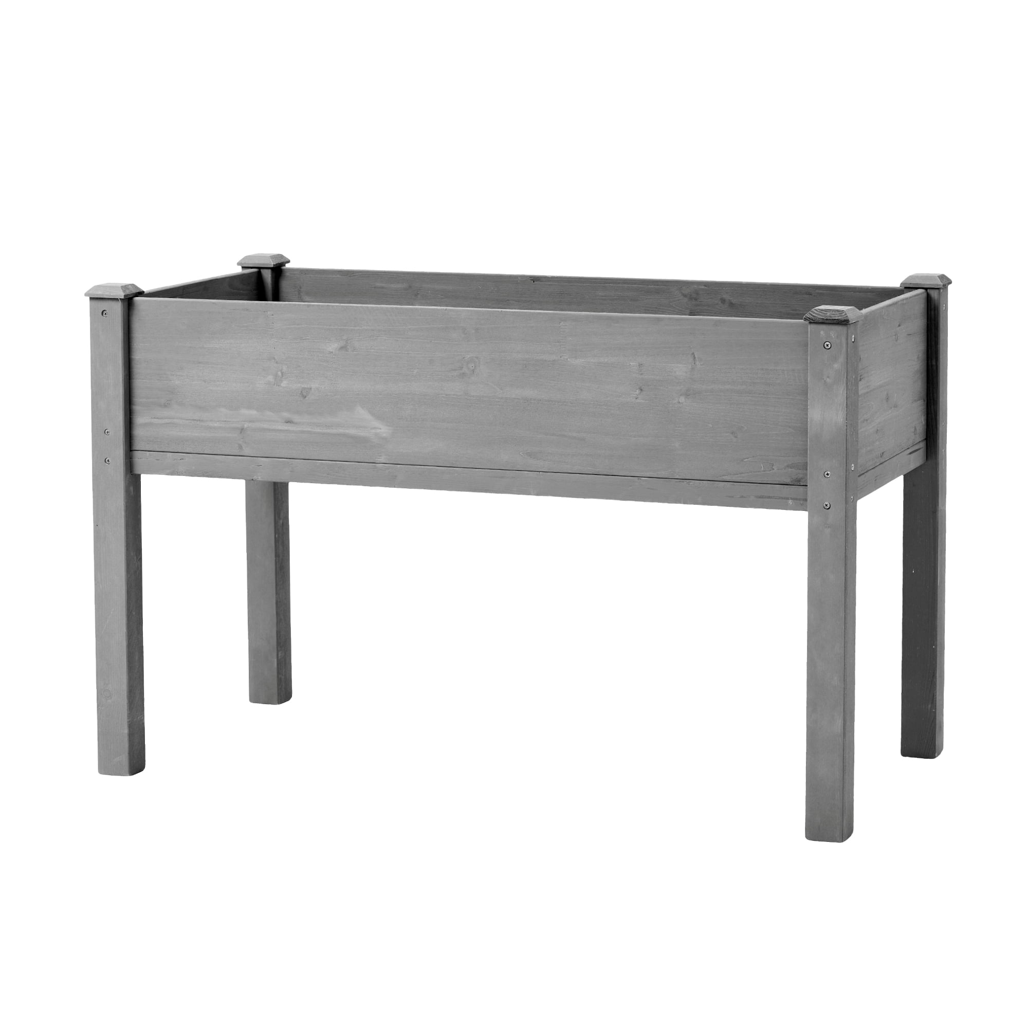 Jopath Grey Raised Garden Bed with Legs, Elevated Wooden Planter Box for Outdoor Plants Flowers Fruits Vegetable Herb Growing(48"x24"x30")