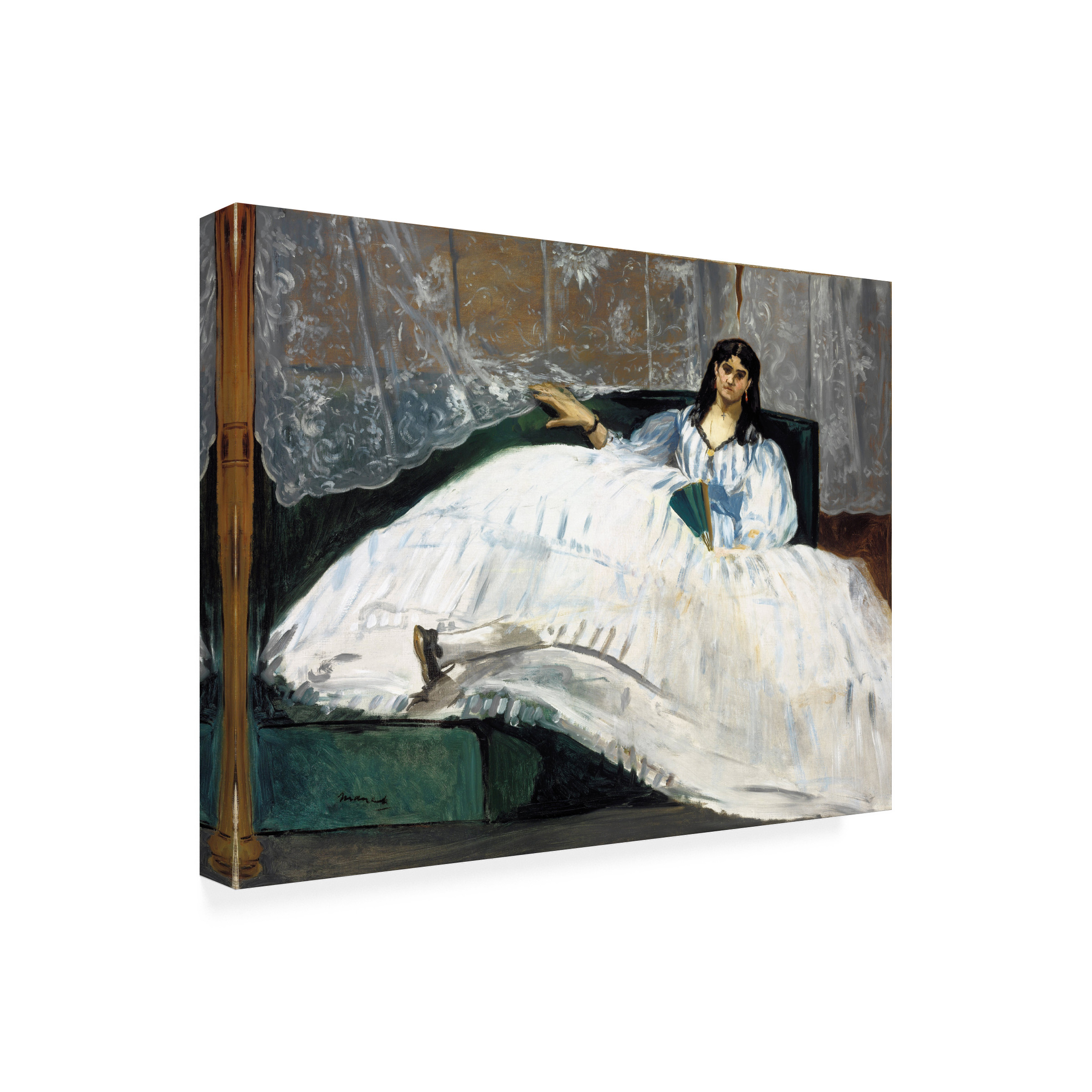 Manet 'Woman with a Fan' Canvas Art