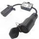 thumbnail image 1 of 7-Pin to 13-Pin Trailer Light Adapter for US Vehicles and EU Trailers with Flat Plug and Round Socket Connection Solution, 1 of 5