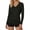 Black 1, variant on Wensltd Women Solid Color Sun Protection Long Sleeve Shirts Crew Neck Pullover Style with Side Pockets Soft Shirts