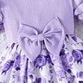 thumbnail image 5 of BULLPIANO Infant Baby Girl Dress Toddler Girl Clothes Short Sleeveless Flower Dress Summer Dresses with Headband for Girl, 5 of 7